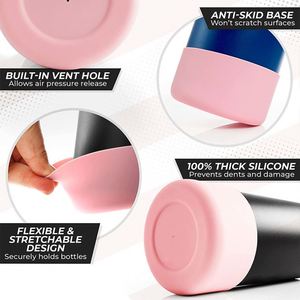 Food Grade Silicone Bumper Boot <b>Bottle</b> Sleeve <b>for</b> Stanley <b>for</b> Quencher H2.0 40 oz 30 oz Tumbler Handle - Product Image 5