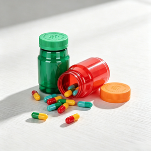 Botella transparente de PET de 265 ml, contenedor de píldoras, cápsulas de vitaminas, tabletas, botellas de medicamentos para suplementos dietéticos - Product Image 4