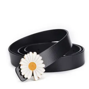 2024 New Style Genuine Leather Sweet Slim Belt Fashionable Ladies Belts For Dress
