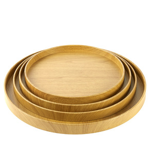 Double-sword round plate Japanese <b>tray</b>, dessert <b>tray</b>, <b>tea</b> <b>tray</b>, sushi <b>tray</b>, sukiyaki <b>tray</b>, Japanese and Korean cuisine non-slip - Product Image 4