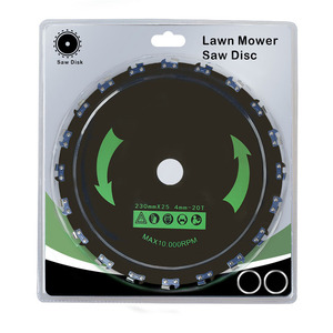 Disque de scie pour tondeuse à gazon, lame rotative de 230mm x 25.4mm, 20T, pour couper l'herbe et tailler les arbres - Product Image 1