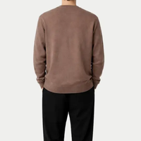 Esale Maßgefertigte Klassische Warme Kaschmir-Strickjacke V-Ausschnitt Knopfleiste Kaschmir-Pullover für Herren