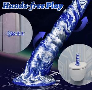 超ソフト大メガネ人工グローファンタジーディルドビッグ巨大ペニスセックスおもちゃ女性用バイブレーターセックスマシンレズビアン女性用 - Product Image 6