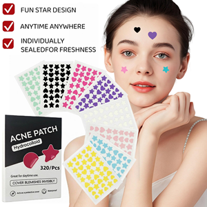 Multi-Shaped Hydrocolloid Acne Patches with Essential Oil Salicylic Acid Centella Asiatica Invisible Vegan Cruelty-Free 24 Dots - Product Image 4