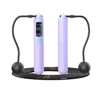 Corde à sauter pondérée numérique intelligente pour exercice avec compteur Équipement de fitness intelligent en acier et en plastique