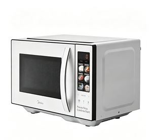 <span class=keywords><strong>Four</strong></span> à <span class=keywords><strong>micro</strong></span>-<span class=keywords><strong>ondes</strong></span> Midea blanc avec grill, capacité 23L, 900W/1100W, classe énergétique A, intérieur émaillé facile à nettoyer - Product Image 1