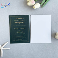 Ensemble personnalisable pour événements d'entreprise : Enveloppes A7 dorées pêche avec lettrage en relief, cartes en papier passeport pour invitations de mariage