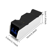 Nouvelle station de charge double pour manettes sans fil 2024, station d'accueil pour manettes de jeu, chargeur rapide double pour PS5