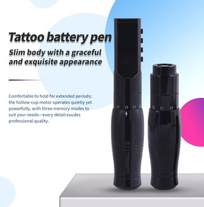 เครื่องสักไร้สายแบบชาร์จไฟได้ ปรับระดับระยะชักได้ แบตเตอรี่อัลลอยด์ มอเตอร์แบบถ้วยกลวง ปืนสักแบบคาร์ทริดจ์ - Product Image 6
