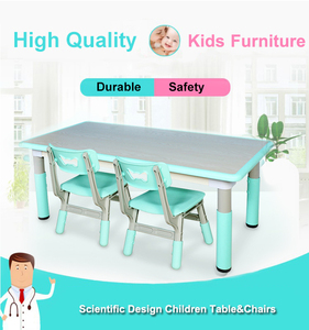 Set tavolo e sedia da studio per bambini Feelbaby plastica legno moderno 10 Set tavolo e sedia con altezza regolabile per <span class=keywords><strong>Classro</strong></span> 1-10 anni - Product Image 5