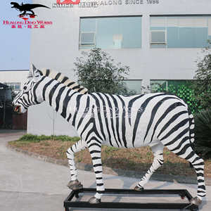 <span class=keywords><strong>Parque</strong></span> zoológico Artificial decorativa estatuas de animales vida tamaño Animatronic Animal cebra - Product Image 5