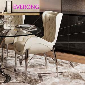 Chaises de salle à manger en bois, en tissu nubuck et en cuir microfibre, de haute qualité, neuves, de marque, pour la maison, vente en gros - Product Image 1