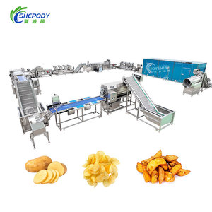 Linea <span class=keywords><strong>di</strong></span> Produzione Automatica Commerciale Shepody per <span class=keywords><strong>Patatine</strong></span> Fritte, Capacità 150-5000kg/h, 380V, con Essiccatore, Friggitrice, Lavatrice e Confezionatrice - Product Image 4