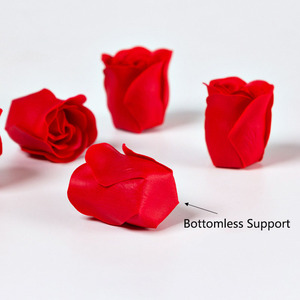 Flor de Jabón 3D de Plástico de Tres Capas, Simulación de Rosa Eterna sin Base - Product Image 3