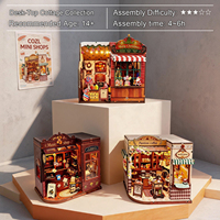 Nouveau style 2026 : Kit de maison de poupée miniature en bois à monter soi-même pour adultes – Cadeau, puzzle 3D en bois, maison miniature et librairie miniature DIY