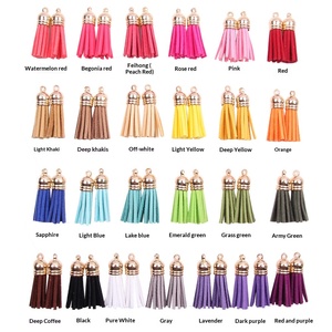 BB-055 Accesorios de Joyería DIY, Borlas de Cordón de Gamuza Retro Doradas de 3cm <span class=keywords><strong>y</strong></span> 38cm, Accesorios para <span class=keywords><strong>Bolsos</strong></span> <span class=keywords><strong>y</strong></span> Maletas - Product Image 2