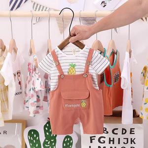 Ropa Infantil al por Mayor, Conjunto de Ropa de Verano Coreana para Niños, Conjuntos de 2 Piezas para Niños y Niñas - Product Image 1