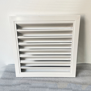 Grille de ventilation murale extérieure sur mesure en aluminium, résistante aux intempéries, avec design de canal de drainage - Product Image 3