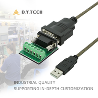 Kabel konverter USB ke RS485/422, kabel konverter port seri FTDI PL2303 chip RS485 kelas industri USB