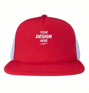 Casquette de camionneur 5 panneaux en mousse marron personnalisée avec broderie de logo à la mode en tissu maillé pour l'extérieur ou une utilisation décontractée - Product Image 1
