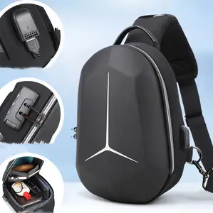 Сумка-мессенджер с защитой от кражи и паролем для мужчин и женщин, нагрудная слинг-сумка через плечо с USB-портом для зарядки