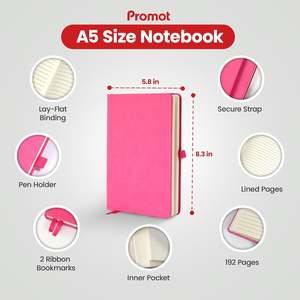 Cuaderno de Cuero A5 con Logotipo Personalizado, Rayado, con Cubierta Suave Multicolor, para Estudiantes, Profesionales y Viajeros - Product Image 2