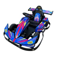 Karting Go-Kart Série Démarrage Manuel Voiture Électrique 2RM Télécommandée avec Minuterie pour Enfants Jeux d'Arcade Intérieurs