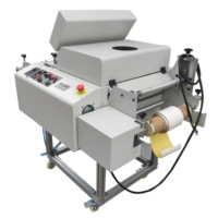 Nouvelle machine de revêtement UV semi-automatique rouleau-à-rouleau à colle thermofusible HY 320 mm 10 m/min épaisseur 3 mm pour l'impression d'étiquettes et d'emballages