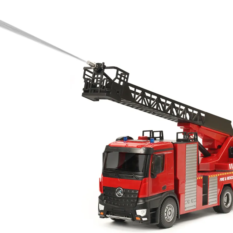 HUINA 1561 22CH R/C Rc Car Ladder Box Water Spray macchina per camion dei pompieri telecomando camion dei pompieri giocattoli regalo