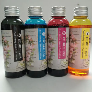 Tinta Comestible de Colorante Alimentario en Envase de 100 ml para Papel Comestible, Láminas de Glaseado, Impresora de Papel Oblea - Product Image 1