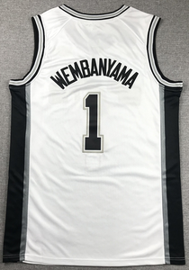 Nouveaux styles 2026, ventes chaudes et haute qualité, <span class=keywords><strong>maillot</strong></span> de basket-ball pour hommes brodé et cousu, San Antonio <span class=keywords><strong>Spurs</strong></span> Victor Wembanyama - Product Image 4