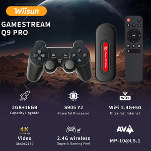 Q9 프로 게임 스틱 안드로이드 4K 레트로 게임 TV 스틱 콘솔 2.4G 더블 무선 컨트롤러 64GB 지원 36000 + 게임 Wiisun - Product Image 5