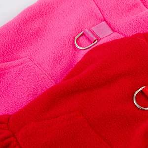 Robe pull col roulé en polaire pour petits chiens et chats, style princesse, avec poche et <span class=keywords><strong>harnais</strong></span> à anneau en D - Product Image 6