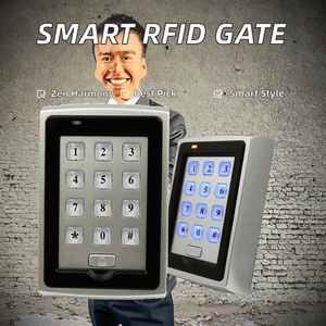 Pembaca Proximity RFID cerdas, untuk kontrol akses gedung kantor, Wiegand26/34 <span class=keywords><strong>Keypad</strong></span>, pembaca kartu ID 125Khz plastik untuk kantor - Product Image 2