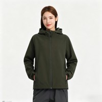 Veste Softshell Imperméable, Coupe-Vent et Respirante avec Fermeture Éclair, Taille Plus, Unisexe, pour Vêtement d'Extérieur Simple Couche à Capuche Doublé, Idéale pour le Voyage