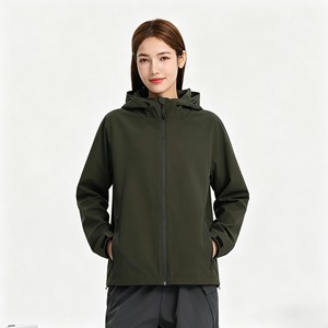 <span class=keywords><strong>Chaqueta</strong></span> <span class=keywords><strong>Impermeable</strong></span>, Cortavientos y Transpirable con Cierre, para Hombre y Mujer, de Una Sola Capa, con Capucha y Forro, para Viajes y Deportes - Product Image 2