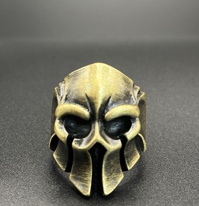 Anelli in Acciaio Inossidabile 316L, Stile Gotico Teschio Demoniaco Punk con Lunghe Corna, <span class=keywords><strong>Accessori</strong></span> Vintage per Uomo - Product Image 3