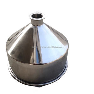 Entonnoir conique sanitaire de trémie de Triclamp d'acier inoxydable avec l'extrémité de virole - Product Image 3