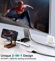 USB C zu HDMI für iPhone 15 Typ C Digitaler AV-Adapter konverter Kompatibel mit iPhone 15 Series zu HDTV Monitor Projektor
