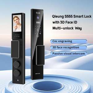 S555max Smart Lock Met Video <span class=keywords><strong>Intercom</strong></span> & Tuya App Afstandsbediening Gezicht Vingerafdrukherkenning Kaart <span class=keywords><strong>Code</strong></span> Sleutel Voor Thuis Appartement - Product Image 2