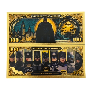 Nouveau modèle 2026 DC 8 modèles Billet de banque Batman plaqué or 24 carats pour cadeaux - Product Image 3