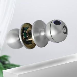 स्मार्ट बायोमेट्रिक फिंगरप्रिंट डोर नॉब कीलेस एंट्री लकड़ी का दरवाजा लॉक ट्यूया स्मार्ट होम लकड़ी के दरवाजे के लिए - Product Image 1