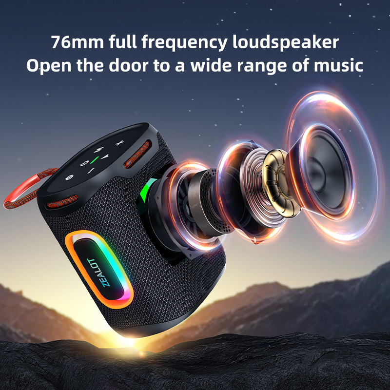 Portable 25W Wireless Speaker Zealot S122 RGB Lights USB Communication Battery Powered TWS Feature Indoor Outdoor Use · image 2