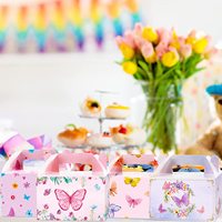 Boîte à pain en carton alimentaire de qualité supérieure, personnalisée avec un motif papillon, pour gâteau de mariage
