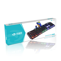 Clavier filaire VR30 en ABS lumineux en métal cool, éclairage LED, sensation mécanique optique, clavier de jeu pour ordinateur portable PC