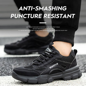 Breathable Safety Shoes Men Women <b>Steel</b> Toe <b>Work</b> <b>Boots</b> Indestructible Working Sn - Product Image 3