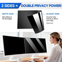 Protector de Pantalla de Privacidad para Monitor de Computadora, Filtro de Privacidad de 22, 24, 27, 30, 31.5, 32 y 34 Pulgadas