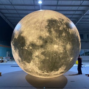 <span class=keywords><strong>Ballon</strong></span> géant gonflable TianYi Tech en forme de lune/planète avec LED pour saut, vente en gros pour fabricants - Product Image 3