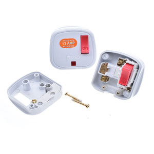 3-Prong UK Industrial Rewireable Power <strong>Plug</strong> <strong>with</strong> <strong>Switch</strong> and Fuse13A 250V British Adapter <strong>Plug</strong> - Product Image 6