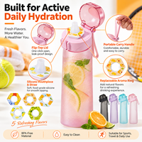 Bouteille d'hydratation personnalisée avec anneaux aromatiques 650ml 750ml, sans BPA, bouteille d'eau de sport OEM ODM